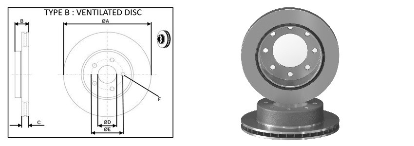 Диск гальмiвний APLUS 61715AP