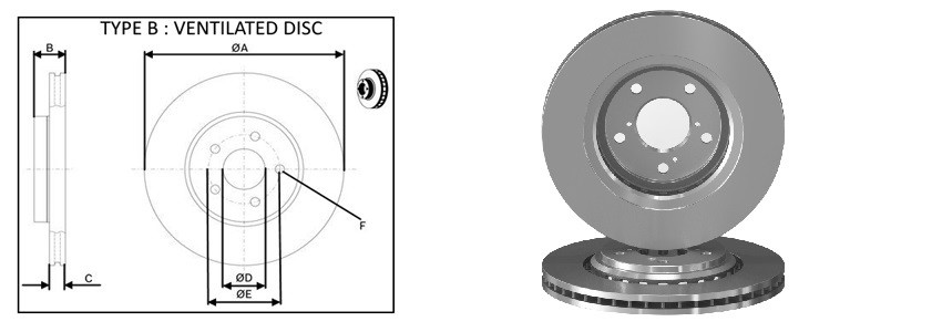 Диск гальмiвний APLUS 61719AP