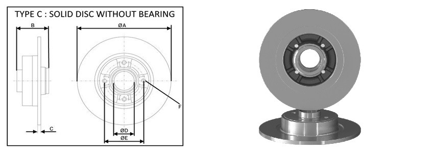 Диск гальмiвний APLUS 61723AP