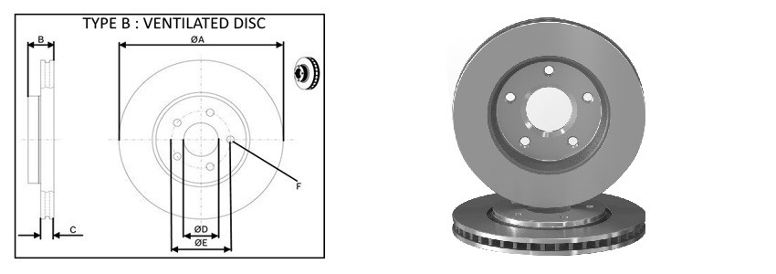 Диск гальмiвний APLUS 61725AP