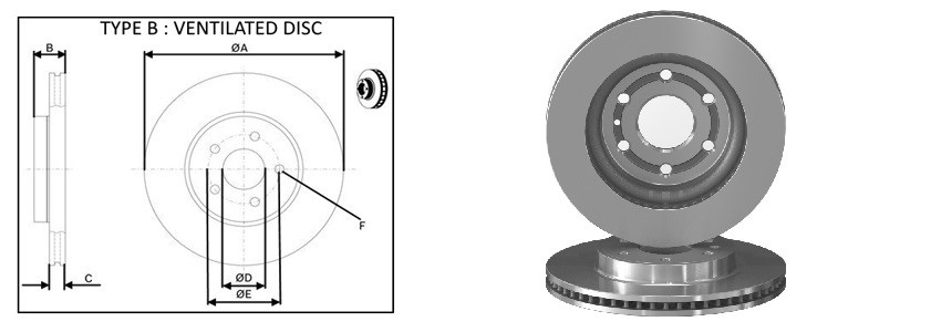 Диск гальмiвний APLUS 61726AP