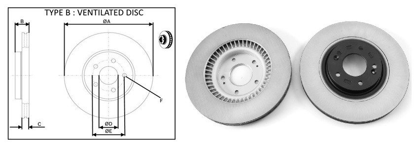 Диск гальмівний APLUS 61728AP