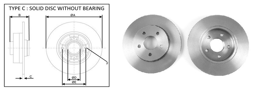 Диск гальмiвний APLUS 61731AP
