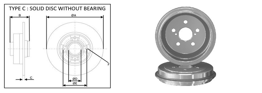 Диск гальмiвний APLUS 61732AP