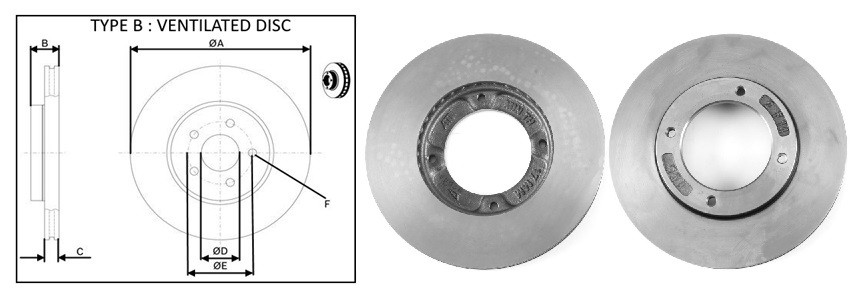 Диск гальмiвний APLUS 61738AP