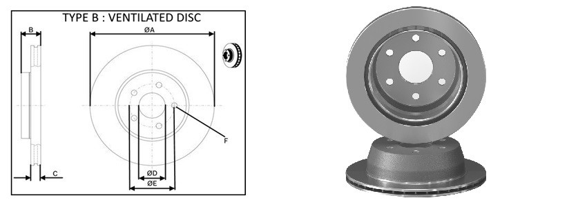 Диск гальмiвний APLUS 61740AP