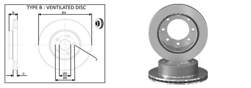 Диск гальмiвний APLUS 61744AP