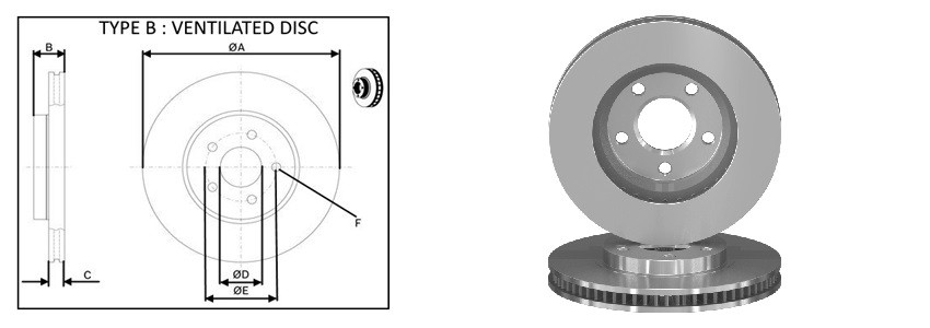 Диск гальмiвний APLUS 61747AP