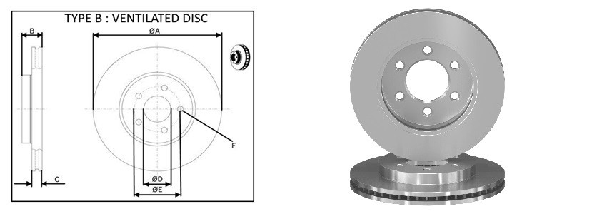 Диск гальмiвний APLUS 61748AP