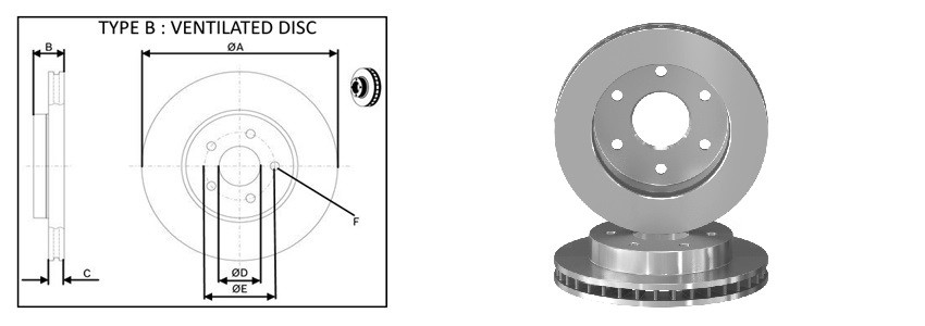 Диск гальмiвний APLUS 61749AP