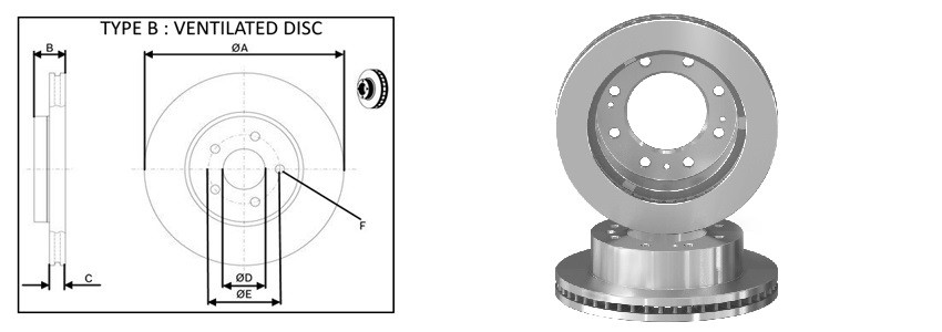 Диск гальмiвний APLUS 61752AP