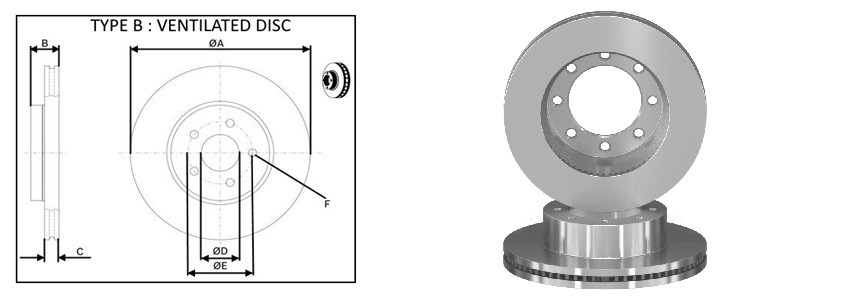 Диск гальмiвний APLUS 61754AP