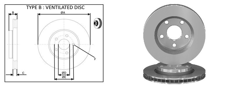 Диск гальмiвний APLUS 61755AP