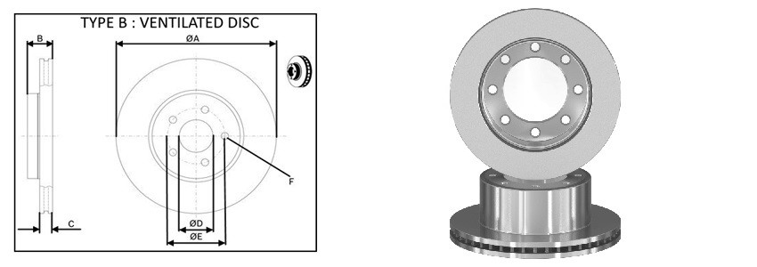 Диск гальмiвний APLUS 61756AP