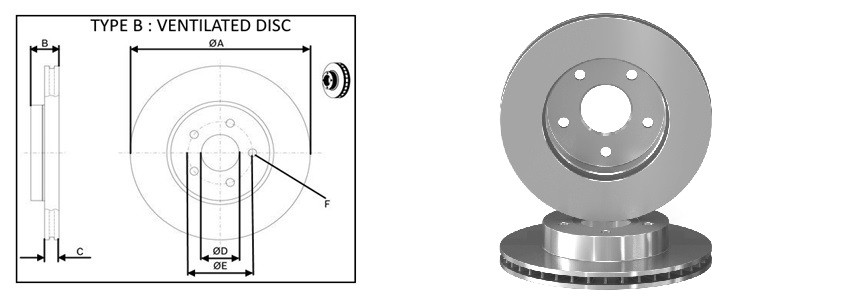 Диск гальмiвний APLUS 61757AP