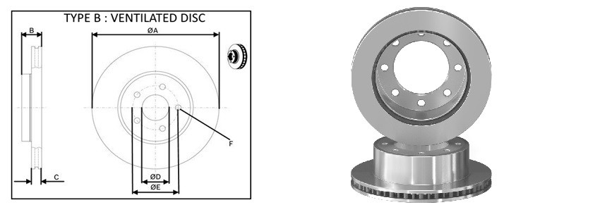Диск гальмiвний APLUS 61760AP
