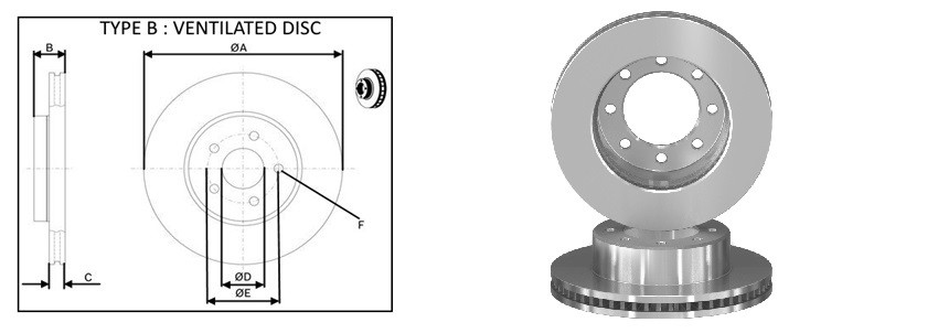 Диск гальмiвний APLUS 61763AP