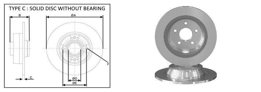 Диск гальмiвний APLUS 61765AP