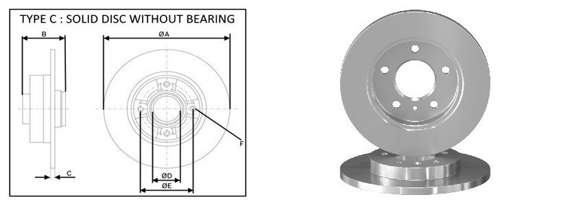 Диск гальмiвний APLUS 61768AP