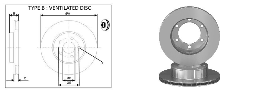 Диск гальмiвний APLUS 61775AP