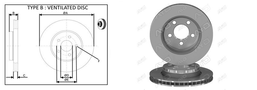 Диск гальмiвний APLUS 61778AP