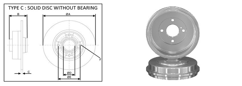 Диск гальмiвний APLUS 61789AP