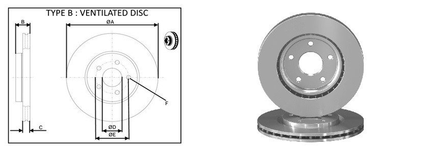Диск гальмiвний APLUS 61797AP