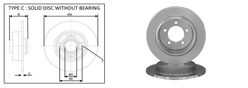 Диск гальмiвний APLUS 61801AP