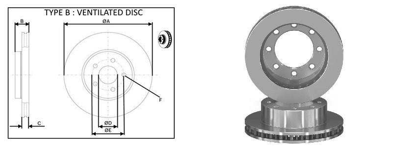 Диск гальмiвний APLUS 61802AP
