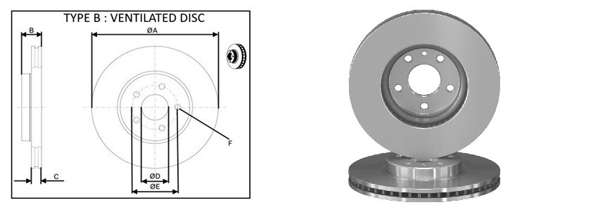 Диск гальмiвний APLUS 61804AP