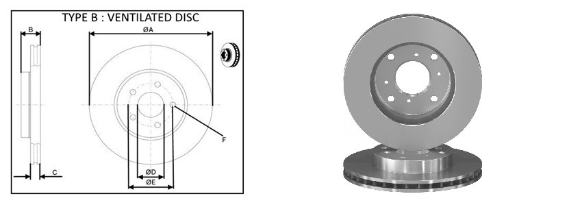 Диск гальмiвний APLUS 61808AP