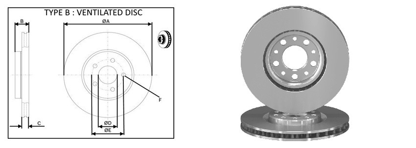 Диск гальмiвний APLUS 61813AP