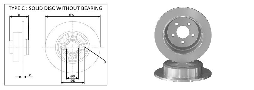Диск гальмiвний APLUS 61819AP