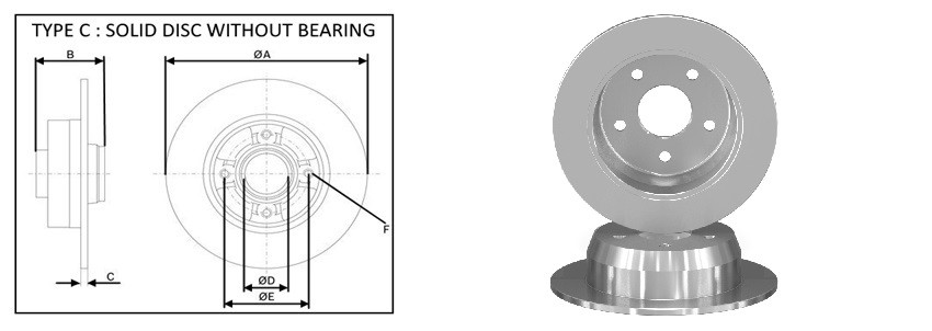 Диск гальмiвний APLUS 61852AP