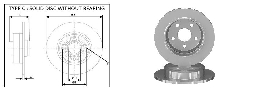 Диск гальмiвний APLUS 61854AP