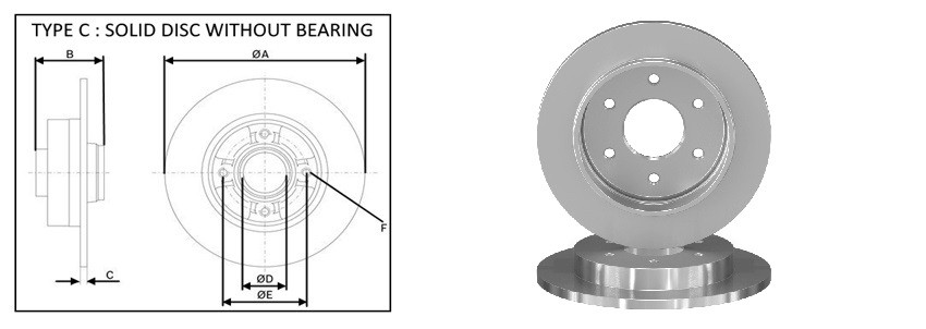 Диск гальмiвний APLUS 61855AP