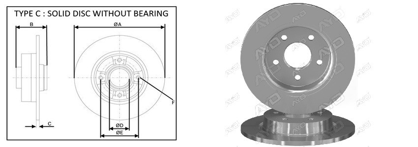 Диск гальмiвний APLUS 61861AP
