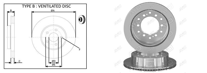 Диск гальмiвний APLUS 61899AP