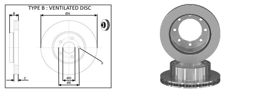 Диск гальмiвний APLUS 61916AP