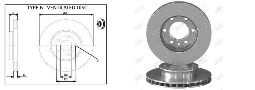 Диск гальмiвний APLUS 61919AP