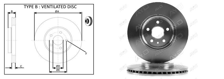 Диск гальмiвний APLUS 61922AP