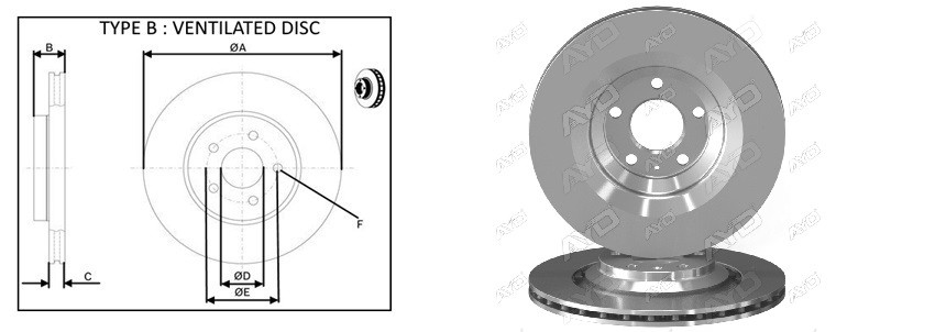 Диск гальмiвний APLUS 61926AP