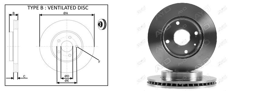 Диск гальмiвний APLUS 61996AP