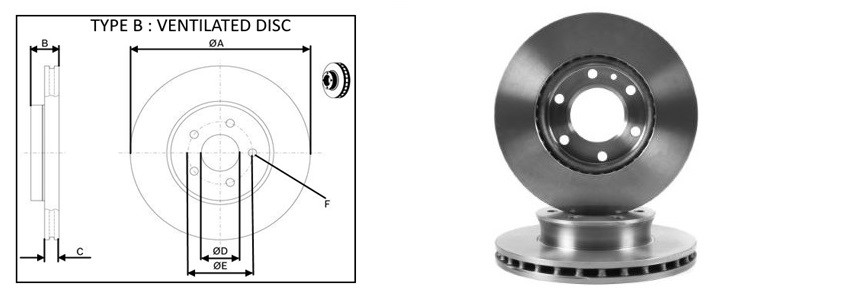 Диск гальмівний APLUS 61261AP