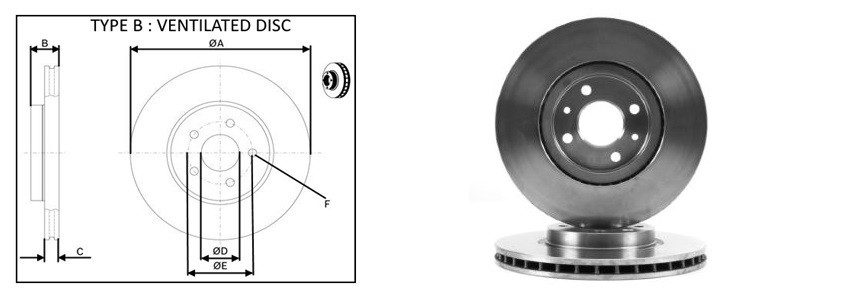 Диск гальмiвний APLUS 61289AP