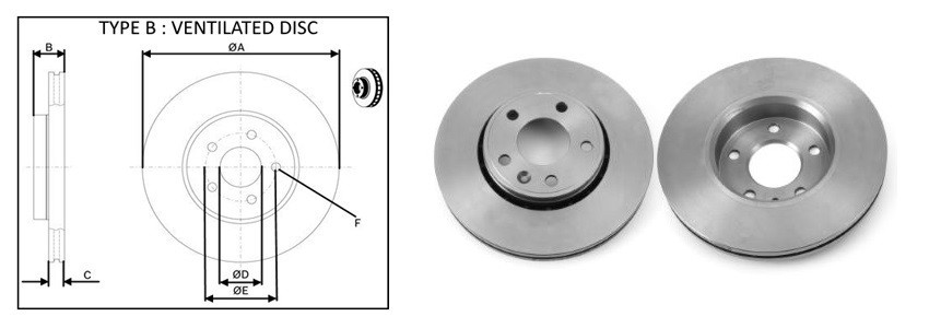 Диск гальмівний APLUS 61293AP