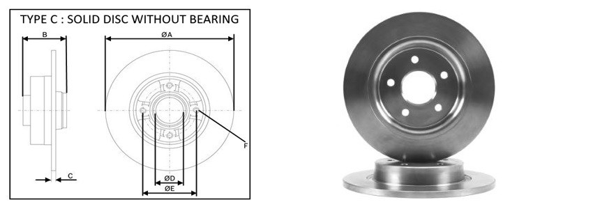Диск гальмiвний APLUS 61301AP