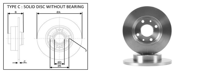 Диск гальмiвний APLUS 61304AP