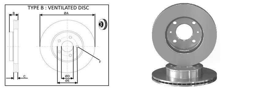 Диск гальмiвний APLUS 61305AP