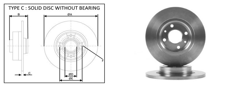 Диск гальмiвний APLUS 61308AP